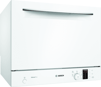 Lavavajillas Compacto Bosch SKS62E32EU Blanco de 55 cm, para 6 servicios | Motor EcoSilence  | Serie 4 | Clase F