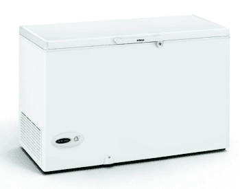 Arcón Congelador Edesa EZH-3511 Blanco de 86 x 132 x 69 cm con 349 L y tecnología Defrost