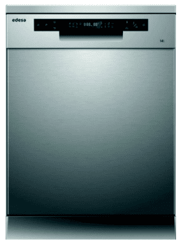 Lavavajillas Edesa EDW-6242 X Inoxidable de 84.5 x 59.8 cm para 14 servicios con 7 programas de lavado | Clase C