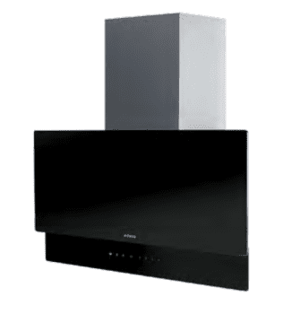 Campana de Pared Edesa ECV-9832 GBK Negra de 90 cm con 4 niveles + función turbo a 820 m³/h | Clase A+