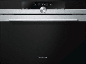 Microondas Integrable Siemens CF634AGS1 Cristal Negro | 60 x 45 cm | Apertura Abatible | 36 Litros | Sin grill