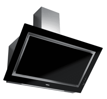 Campana decorativa vertical Teka DLV 98660 BK (112930029) en Cristal Negro, de 90cm a 696 m³/h | Función FreshAir  | Clase A+
