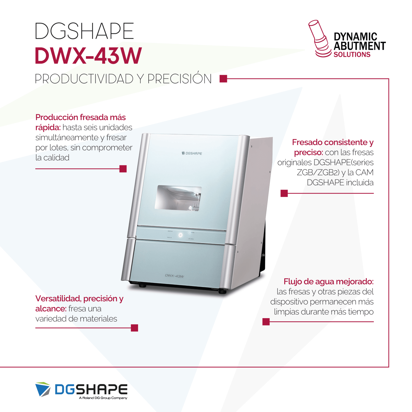 DWX-43W: fresado productivo y precisión