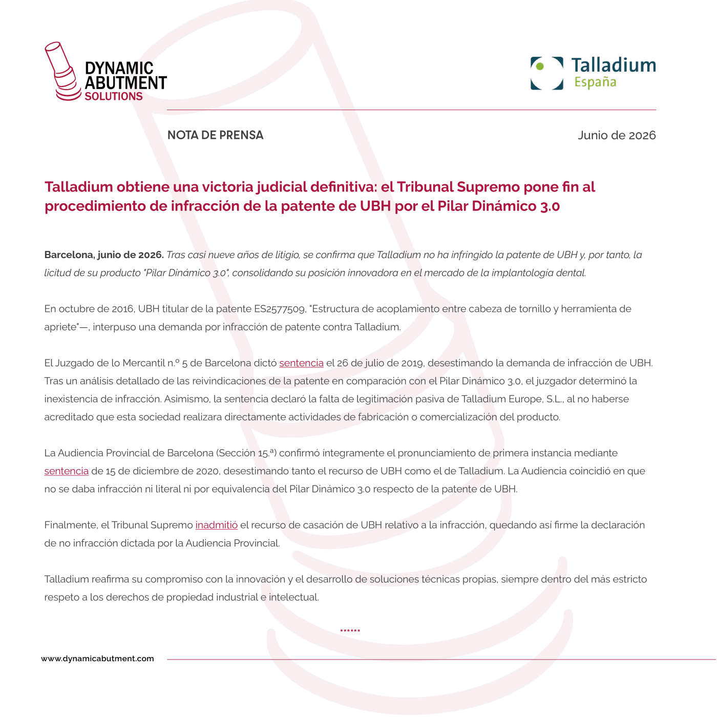 Comunicado Oficial