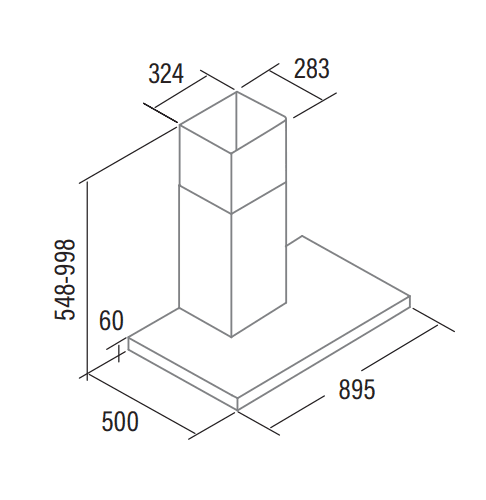 CATA ST-9000 X CAMPANA INOX 90CM 302M3/H C Motor TT300 - 2