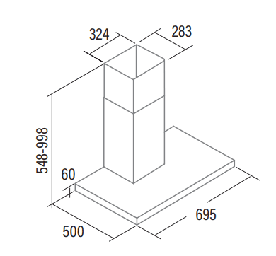 CATA ST-7000 X CAMPANA INOX 70CM 302M3/H C Motor TT300 - 2