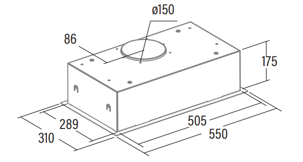 CATA GCX 83 SD CAMPANA GRUPO FILTRANTE INOX 83CM 750M3/H A Motor BT3 (duplicate) - 3