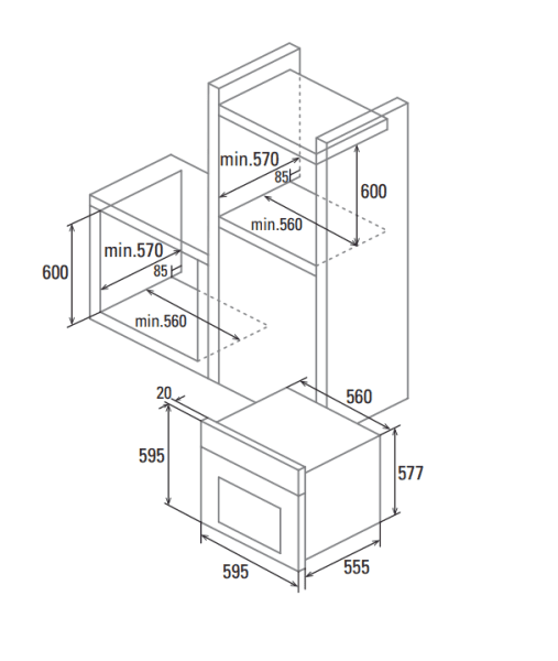 CATA PR 6011 XGBK HORNO PIROLITICO CAN ROCA CRISTAL NEGRO ABATIBLE A AquaSmart - 2