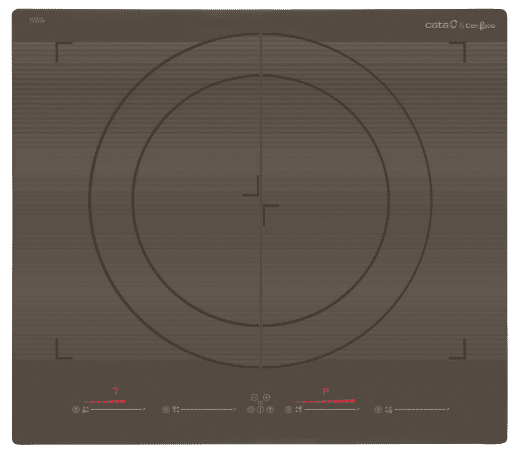 CATA GIGA 600 SD INDUCCION NEGRA CAN ROCA 59CM 4 ZONAS MAX 40CM Booster - 2