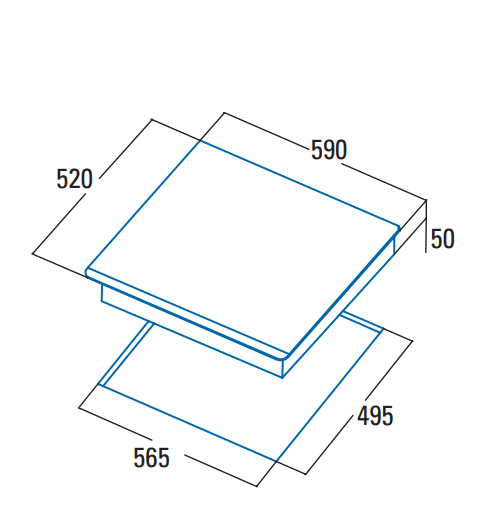 CATA GIGA 600 SD INDUCCION NEGRA CAN ROCA 59CM 4 ZONAS MAX 40CM Booster - 3