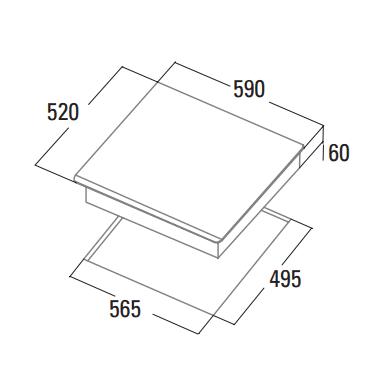 CATA INSB 6030 WH INDUCCION BLANCA 60CM 3 ZONAS MAX 40CM Booster (duplicate) - 2