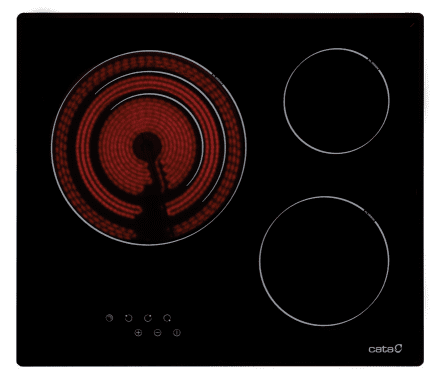 CATA TT 603 /F VITROCERAMICA 59CM 3 ZONAS MAX 18CM High Light - 2
