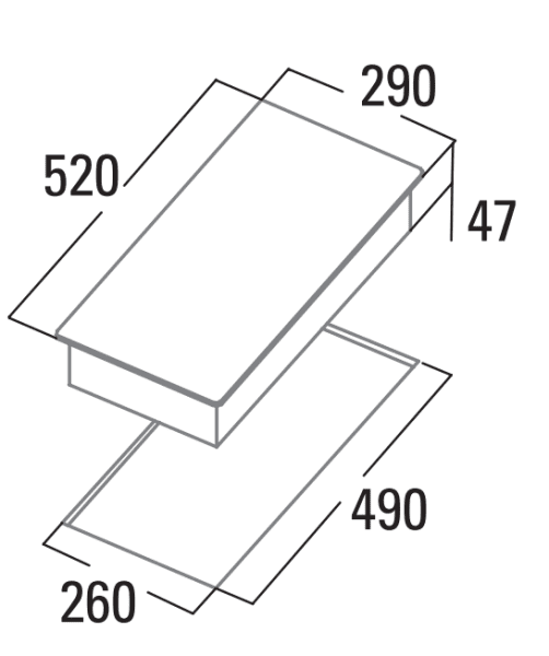 CATA TD 3002 BK VITROCERAMICA 30CM 2 ZONAS MAX 18CM High Light - 2