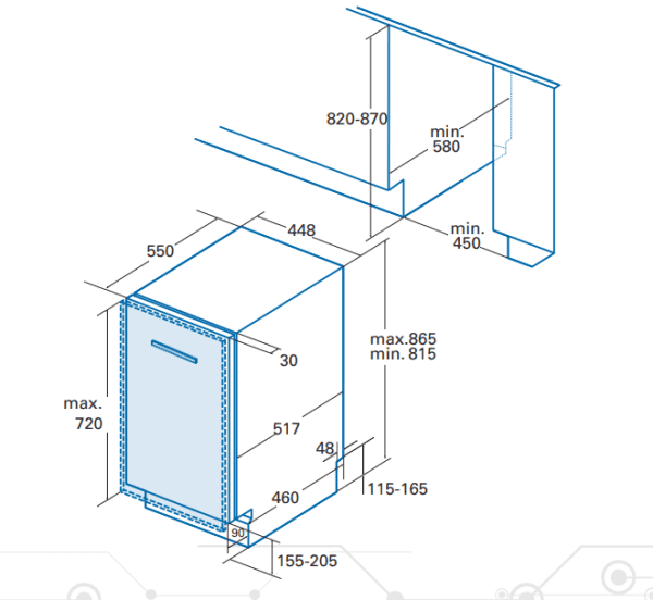 CATA LVI 61013 LAVAVAJILLAS INTEGRABLE 60CM 3ª BANDEJA 13 SERVICIOS 49dB E Indicadores LED (duplicate) - 3