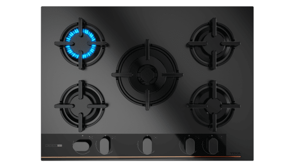 TEKA GBC 75-G1 BM NAT PLACA CRISTAL NEGRO MATE GAS BUTANO 75CM 5 FUEGOS Infinity G1 - 2