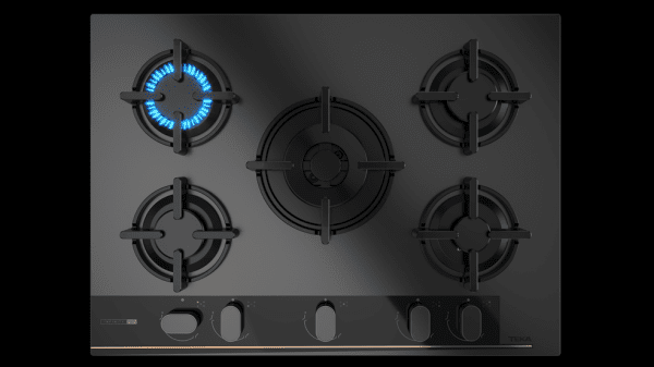 TEKA GBC 75-G1 BM NAT PLACA CRISTAL NEGRO MATE GAS BUTANO 75CM 5 FUEGOS Infinity G1 - 7