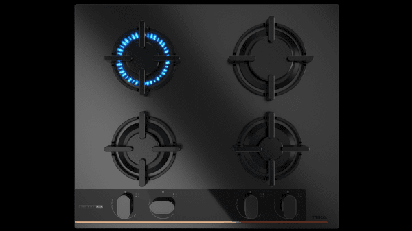 TEKA GBC 64-G1 BM NAT PLACA CRISTAL NEGRO MATE GAS BUTANO 60CM 4 FUEGOS Infinity G1 - 7