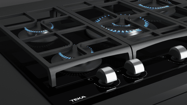 TEKA GBC 75-G1 BM NAT PLACA CRISTAL NEGRO MATE GAS BUTANO 75CM 5 FUEGOS Infinity G1 (duplicate) - 12