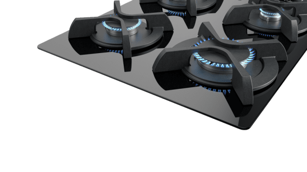 TEKA GAS GBC 64003 KBN NAT PLACA CRISTAL NEGRO GAS NATURAL 60CM 4 FUEGOS SemiFast Ignite - 5