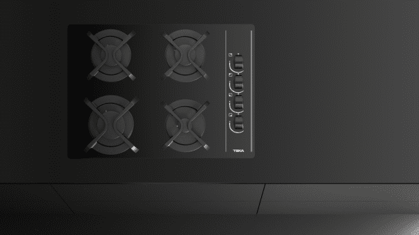 TEKA GAS GBC 64003 KBN NAT PLACA CRISTAL NEGRO GAS NATURAL 60CM 4 FUEGOS SemiFast Ignite - 8