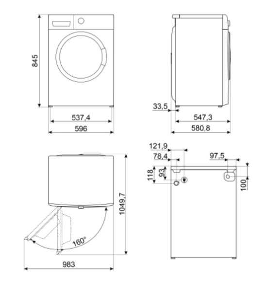 AEG L9FEB946 LAVADORA BLANCA 9KG 1400RPM A WIFI ÖKOMix (duplicate) - 3