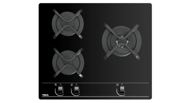TEKA GBC 63010 KBN PLACA CRISTAL NEGRO GAS NATURAL 60CM 3 FUEGOS Wok - 2