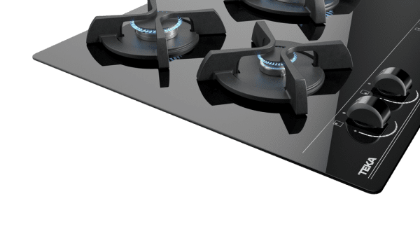 TEKA GBC 63010 KBN PLACA CRISTAL NEGRO GAS NATURAL 60CM 3 FUEGOS Wok - 5