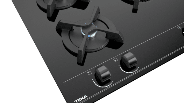 TEKA GBC 63010 KBN PLACA CRISTAL NEGRO GAS NATURAL 60CM 3 FUEGOS Wok - 6