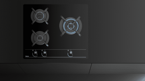 TEKA GBC 63010 KBN PLACA CRISTAL NEGRO GAS NATURAL 60CM 3 FUEGOS Wok - 7