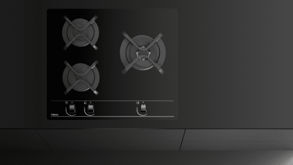 TEKA GBC 63010 KBN PLACA CRISTAL NEGRO GAS NATURAL 60CM 3 FUEGOS Wok - 8