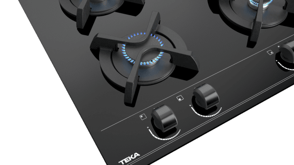 TEKA GBC 64000 XBB PLACA CRISTAL NEGRO GAS BUTANO 60CM 4 Fuegos - 6