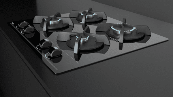 TEKA GBC 64000 XBB PLACA CRISTAL NEGRO GAS BUTANO 60CM 4 Fuegos - 9