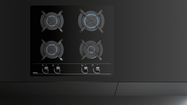 TEKA GBC 64000 XBN PLACA CRISTAL NEGRO GAS NATURAL 60CM 4 Fuegos - 7