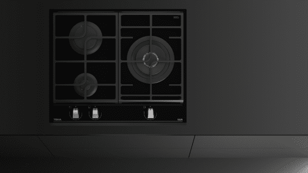 TEKA GZC 63310 XBB PLACA CRISTAL NEGRO GAS BUTANO 60CM 3 FUEGOS Cristal Gas - 11