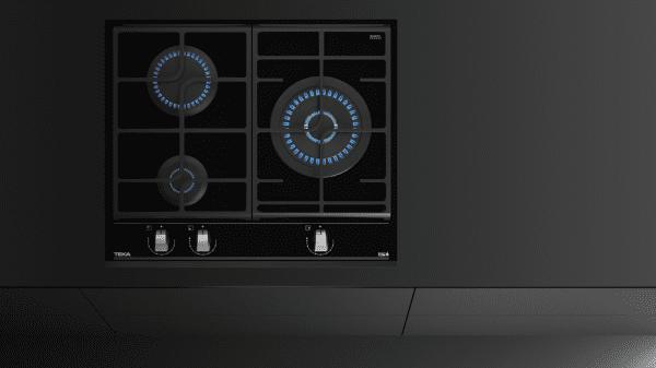 TEKA GZC 63310 XBN PLACA CRISTAL NEGRO GAS NATURAL 60CM 3 FUEGOS Cristal Gas - 9