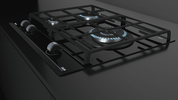TEKA GZC 63310 XBN PLACA CRISTAL NEGRO GAS NATURAL 60CM 3 FUEGOS Cristal Gas - 10