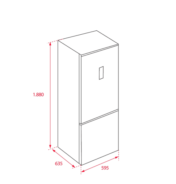 TEKA NFL 342 C COMBI BLANCO NO FROST 188X59.5CM E EASY Control electrónico - 7