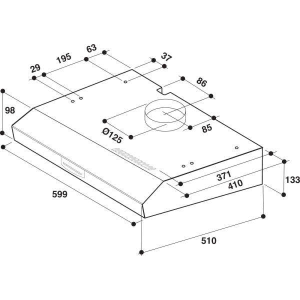 WHIRLPOOL WSLK 66/1 AS X CAMPANA CONVENCIONAL INOX 60CM 384M3/H C Iluminacion LED - 4