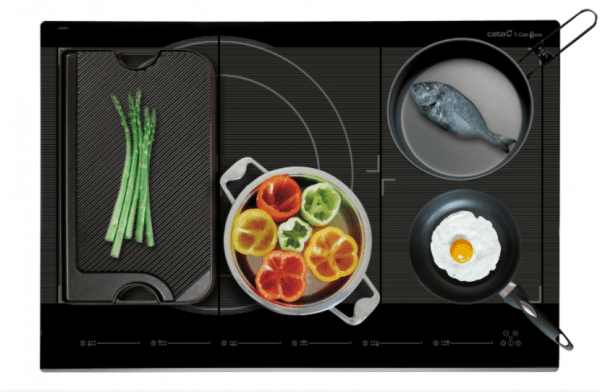 CATA GIGA 750 BK INDUCCION CAN ROCA 77CM 6 ZONAS MAX 40CM Quick-Fix System - 2