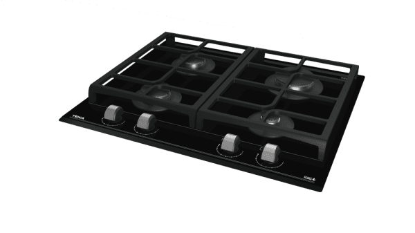 TEKA GZC 64300 XBA BK PLACA CRISTAL NEGRO GAS BUTANO 60CM 4 FUEGOS ExactFlame - 6