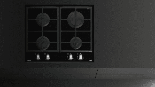 TEKA GZC 64300 XBA BK PLACA CRISTAL NEGRO GAS BUTANO 60CM 4 FUEGOS ExactFlame - 8