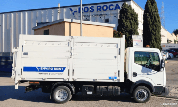 (248) Caja basculante 3,5tn plataforma elevadora columnas