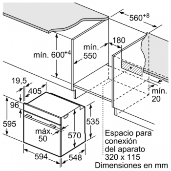 Bosch - Horno Multifunción, 60 cm, Serie 6, Recetas Automáticas, Asistente  de Limpieza con Agua, Negro, HBA5360S0 : 344.85: : Grandes  electrodomésticos