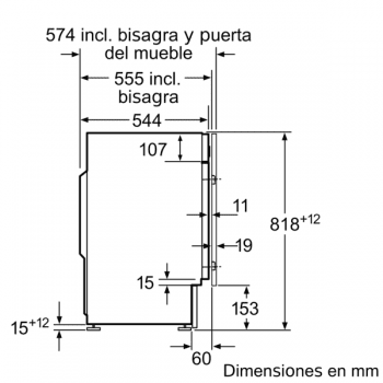 Bosch WIW28301ES Lavadora Integrable Blanca 8 kg 1400 rpm | Pausa + Carga | A+++ -20% | Serie 6 - 6