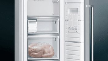 Congelador Vertical Siemens GS36NAIEP 1 Puerta Inox antihuellas | 186 x 60 cm | 242 Litros | Dispensador cubitos | No Frost | iQ500 | Clase E - 5