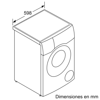 LavaSecadora Bosch WDU8H541ES Blanca de 10 kg en lavado y 6Kg en secado a 1400 rpm | WiFi | Clase E | Serie 6 - 8