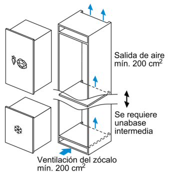 Congelador Vertical Bosch GIV11AFE0 1P Integrable de 71.2 x 55.8 cm | Clase E | Serie 6 - 6