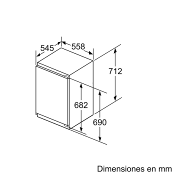Congelador Vertical Bosch GIV11AFE0 1P Integrable de 71.2 x 55.8 cm | Clase E | Serie 6 - 9
