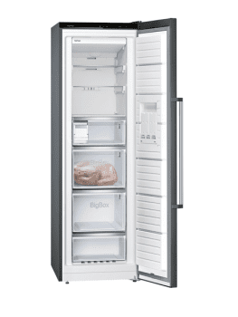 Congelador Vertical Siemens GS36NAXEP 1 Puerta Inoxidable Negro | 186 x 60 cm | 242 Litros | No Frost | Dispensador de hielo | iQ500 | Clase E - 2