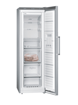 Congelador Vertical Siemens GS36NVIEP 1 Puerta Inoxidable antihuellas | 186 x 60 cm | 242 Litros | No Frost | iQ300 | Clase E - 2